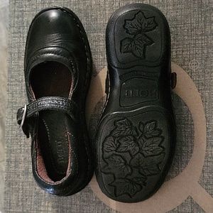 Born Mary Jane Leather Comfort Shoes Ankle Strap Large Buckle Girls 11.5 Brown